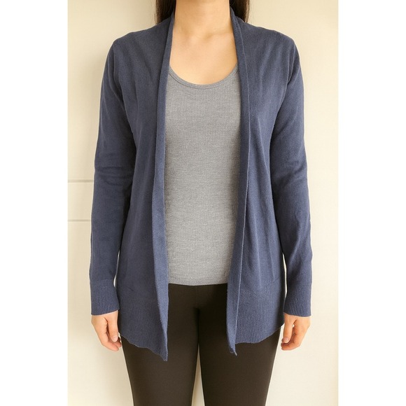 Old Navy Womens Cardigan Sweater Open Front Knit Blue Casual Layering Medium - Picture 1 of 5